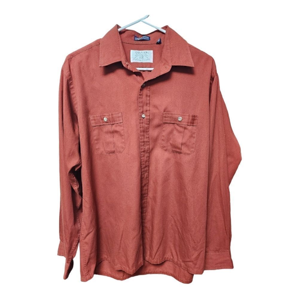 1101 - New Orvis Long Sleeve Button Down Shirt Size Large